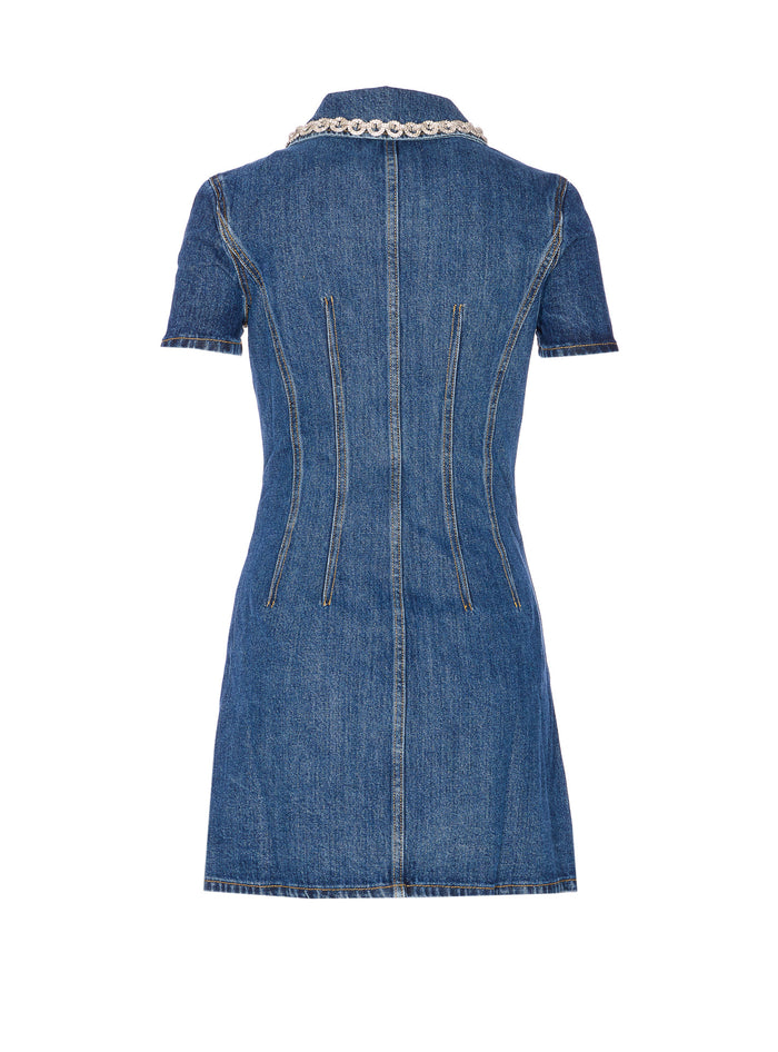 Self Portrait Dresses Blue Cotton