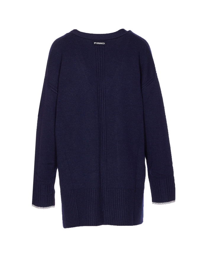 Pinko Sweaters Blue Wool