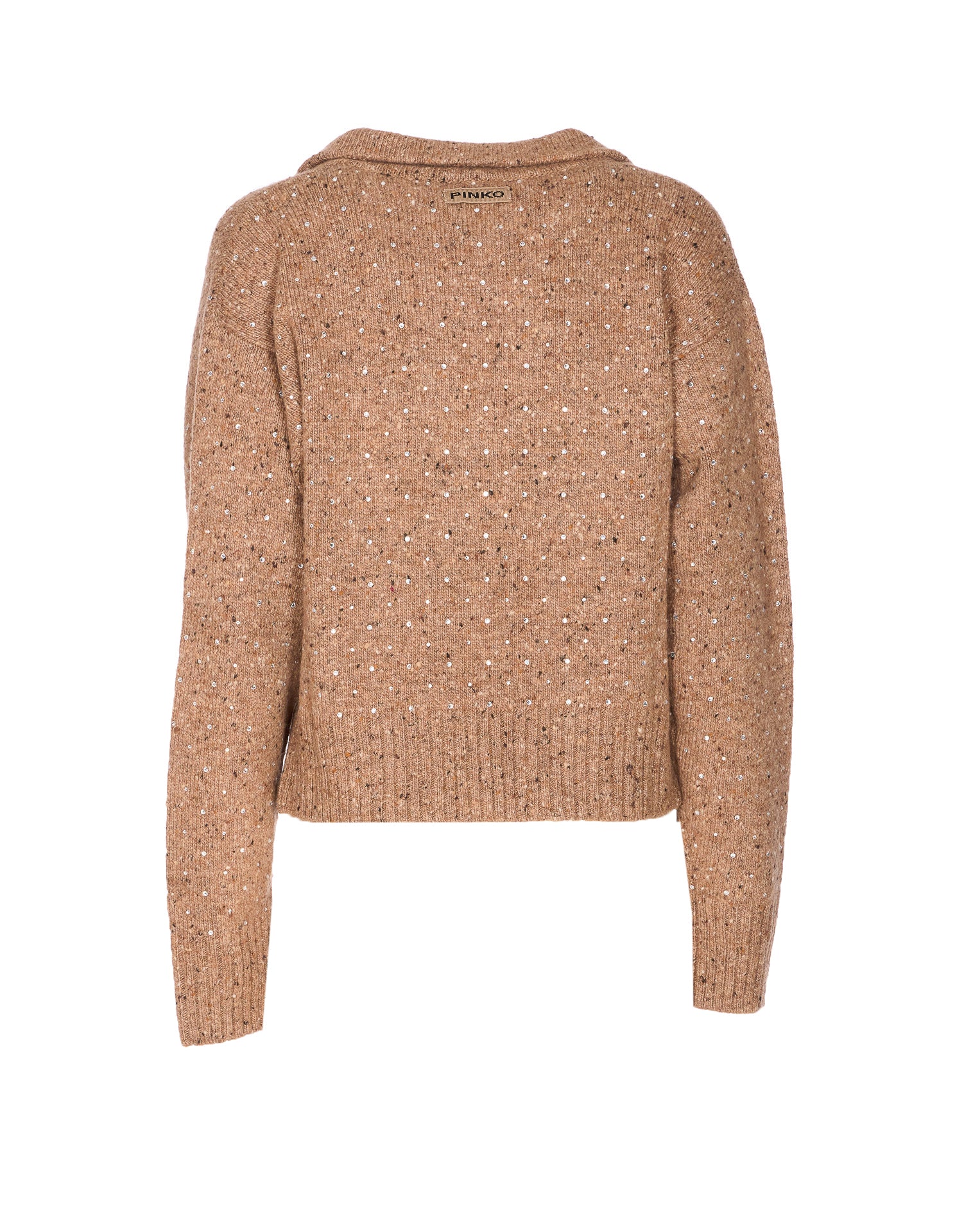 Pinko T-Shirts And Polos Beige Wool