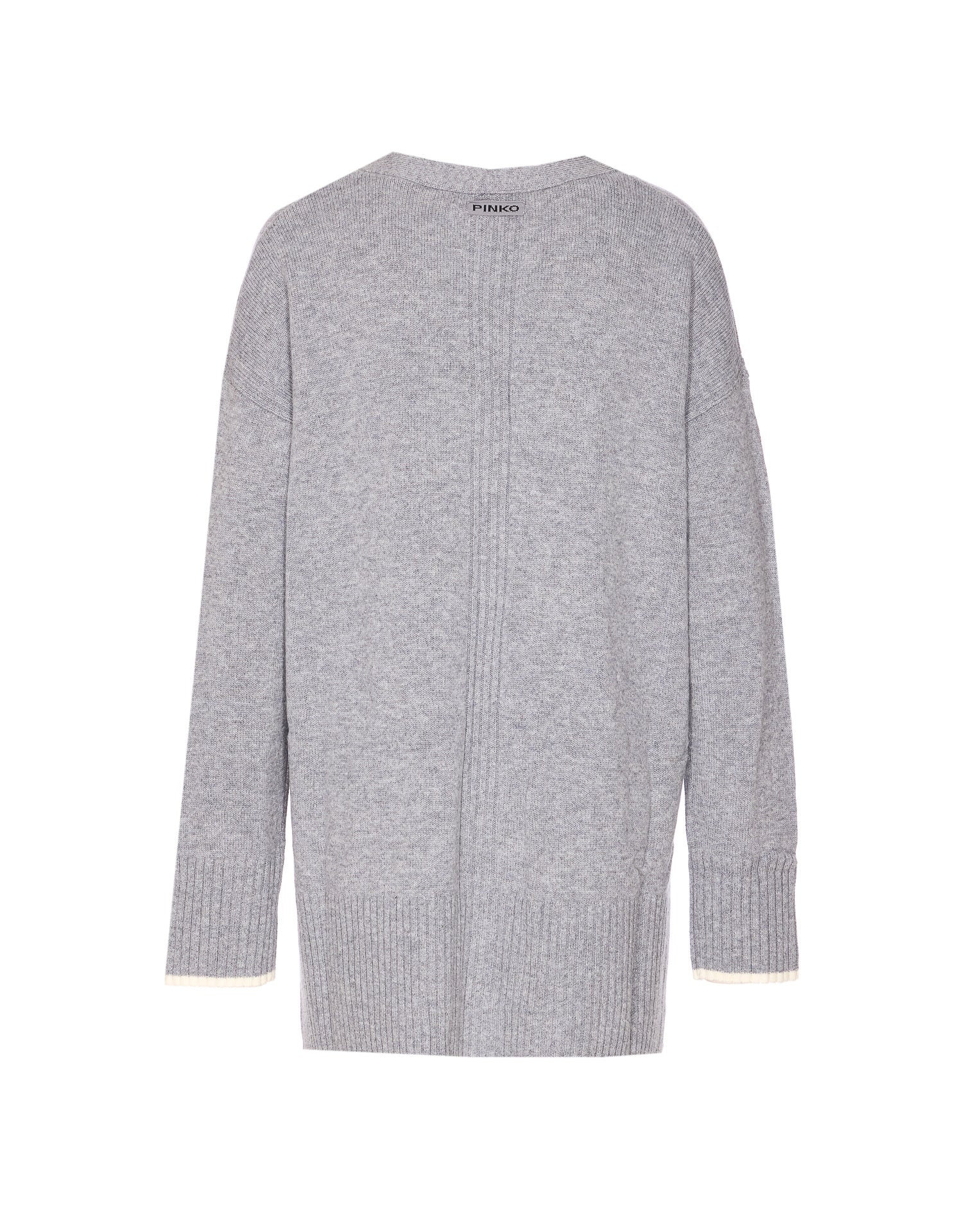 Pinko Sweaters Grey Wool