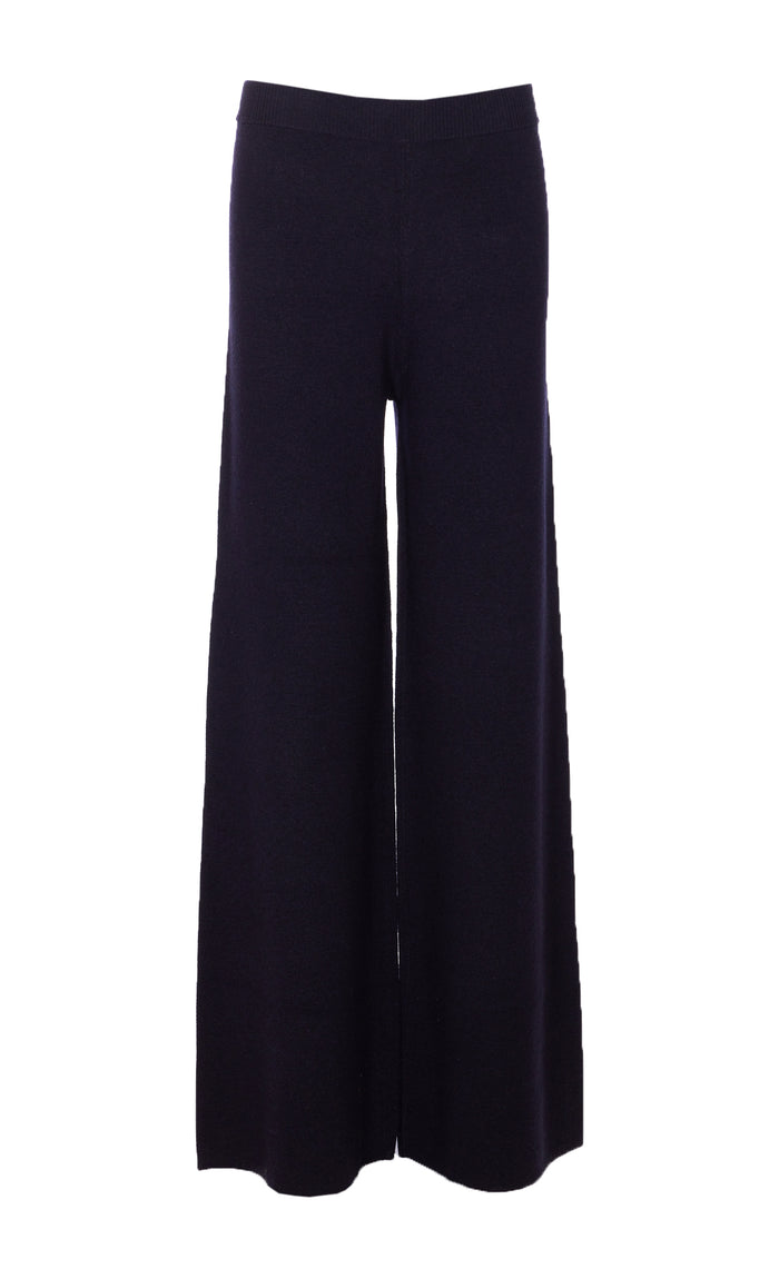 Max Mara Trousers Blue Wool Cashmere