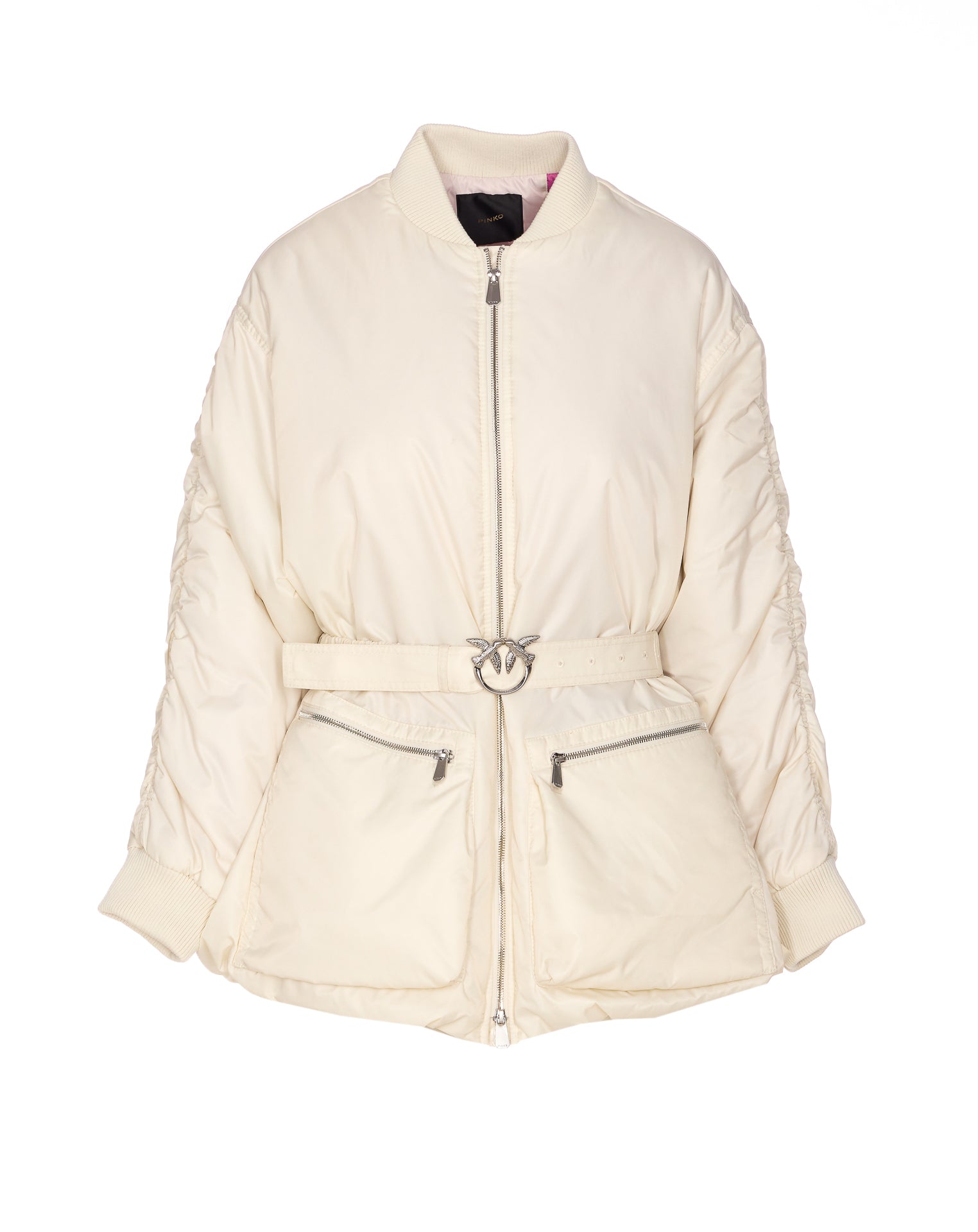 Pinko Coats White Nylon