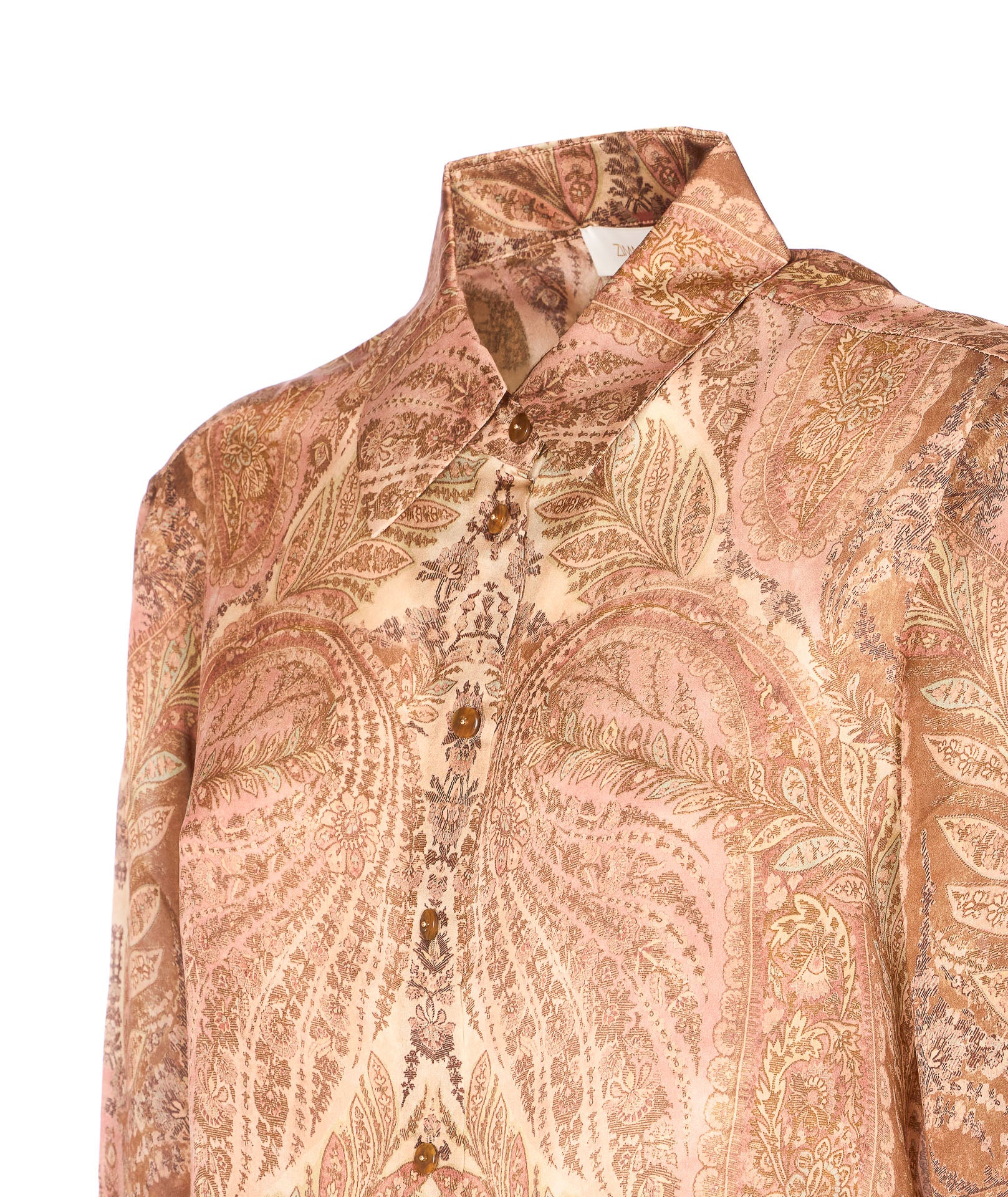 Zimmermann Shirts Pink Silk