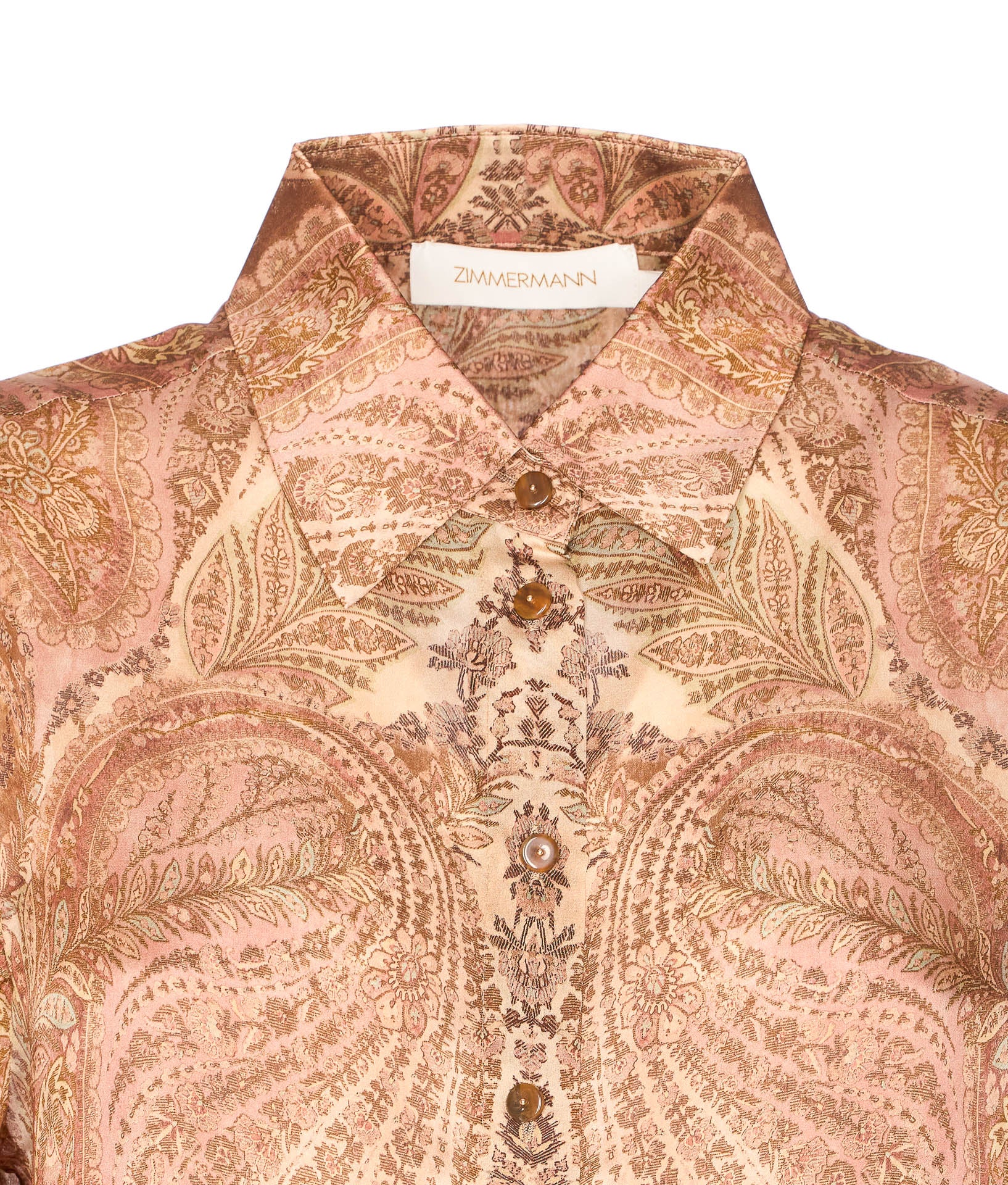 Zimmermann Shirts Pink Silk