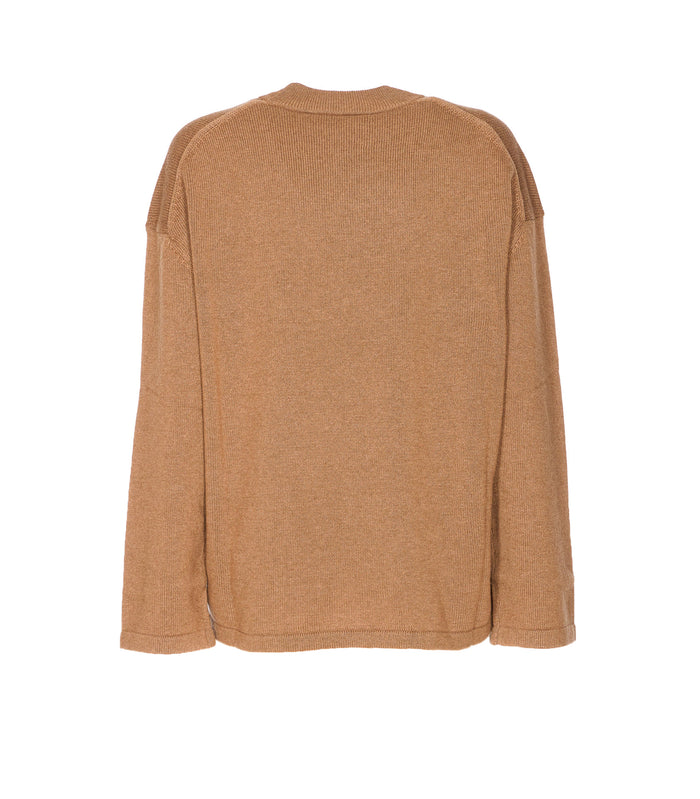 Max Mara Studio Sweaters Beige Wool