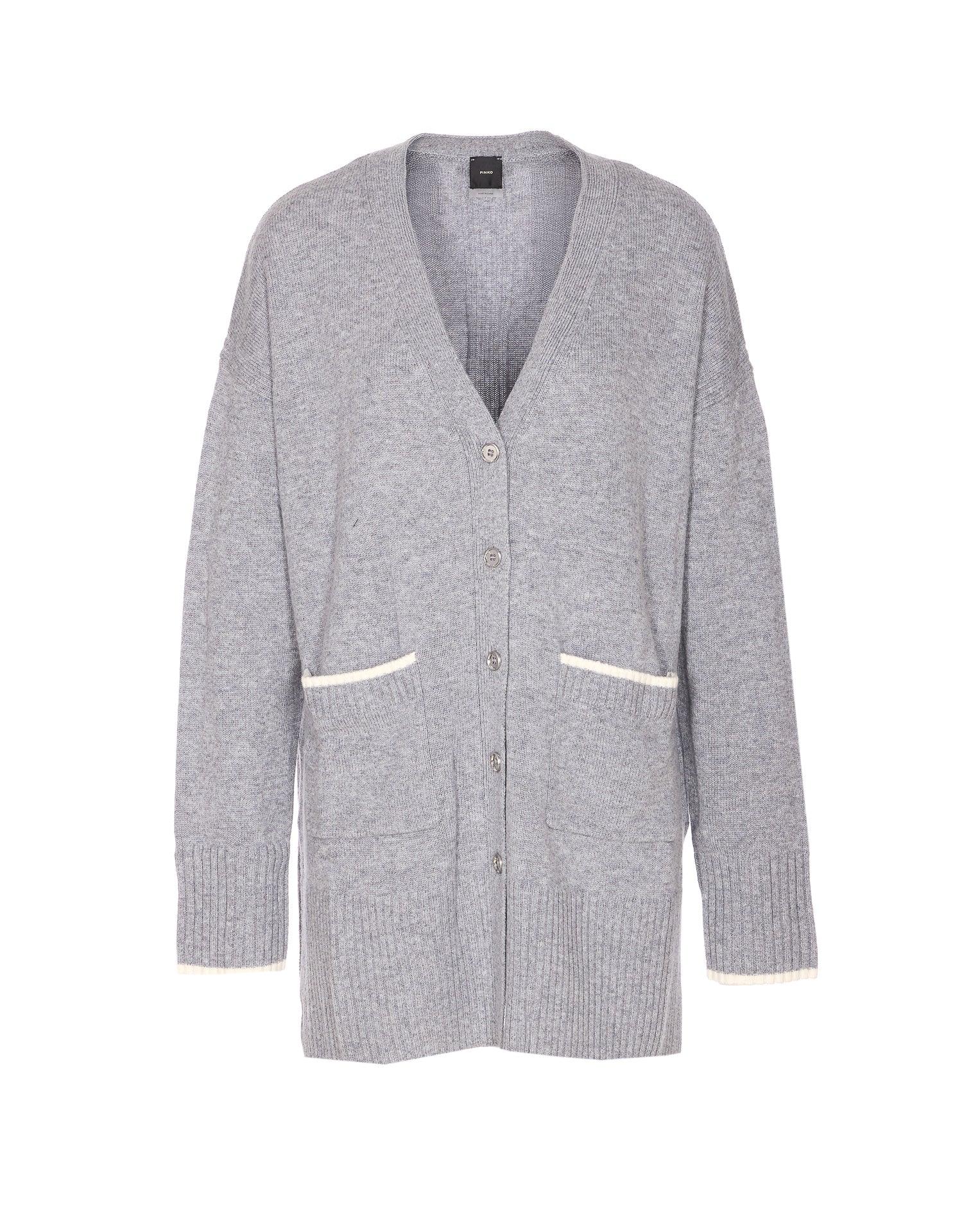 Pinko Sweaters Grey Wool