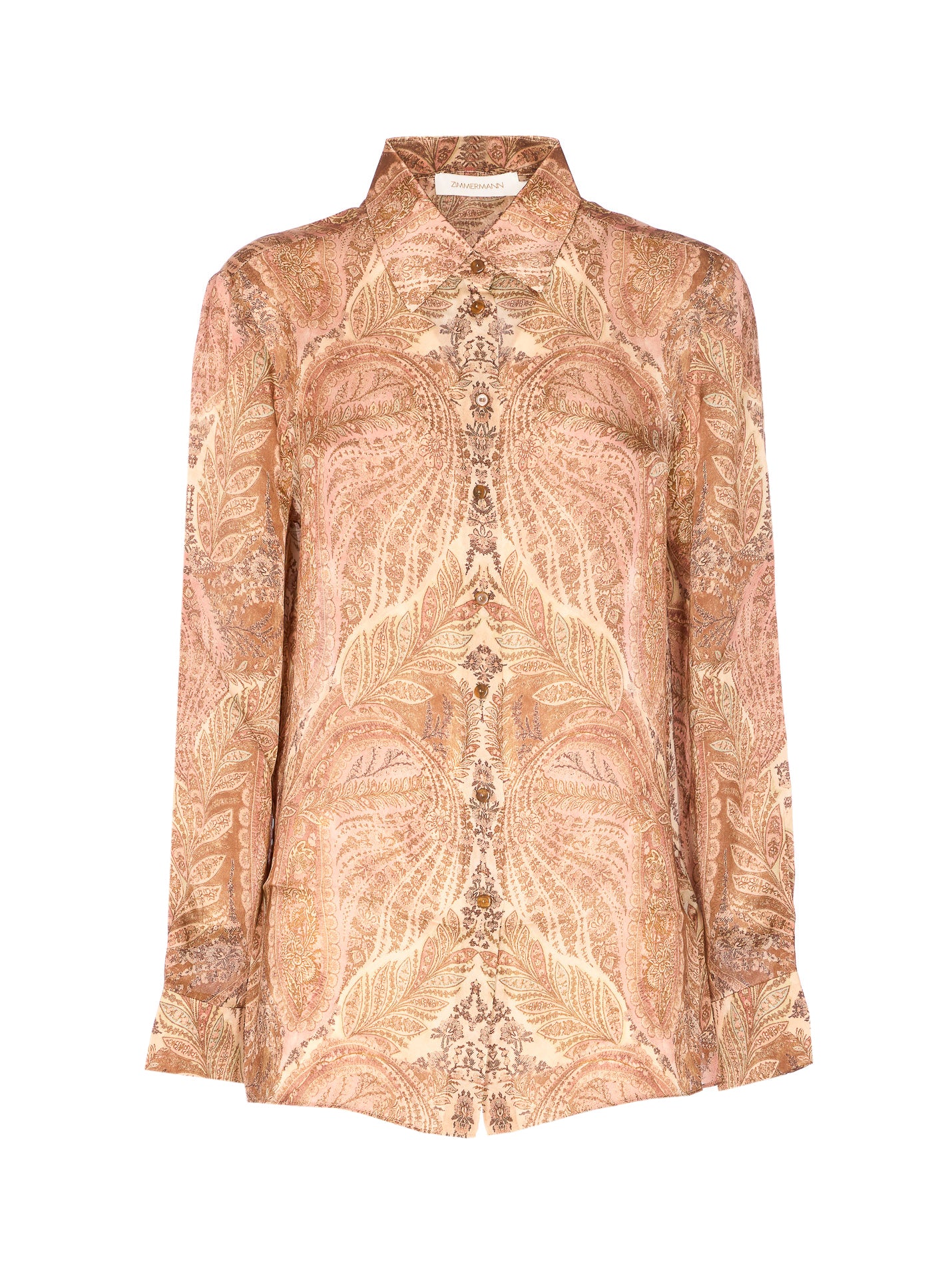 Zimmermann Shirts Pink Silk