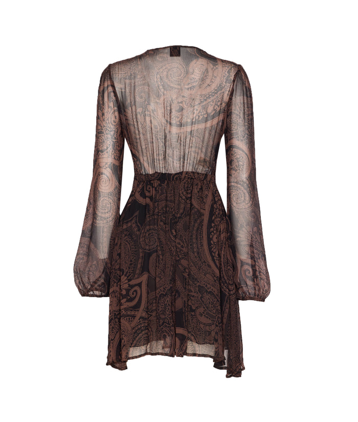 Pinko Dresses Brown Viscose Polyester