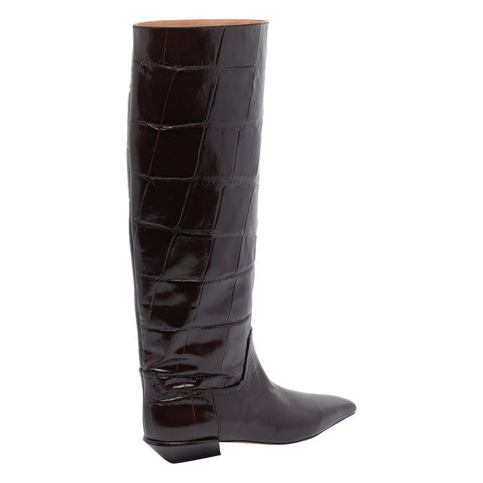 Paris Texas Boots Brown Calf Leather/leather Sole