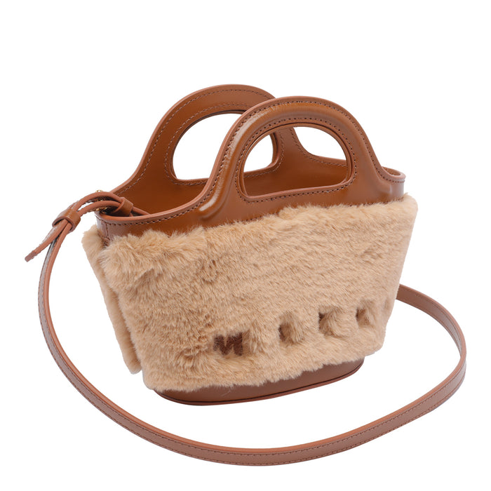 Marni Bags Beige Polyester Leather Trim