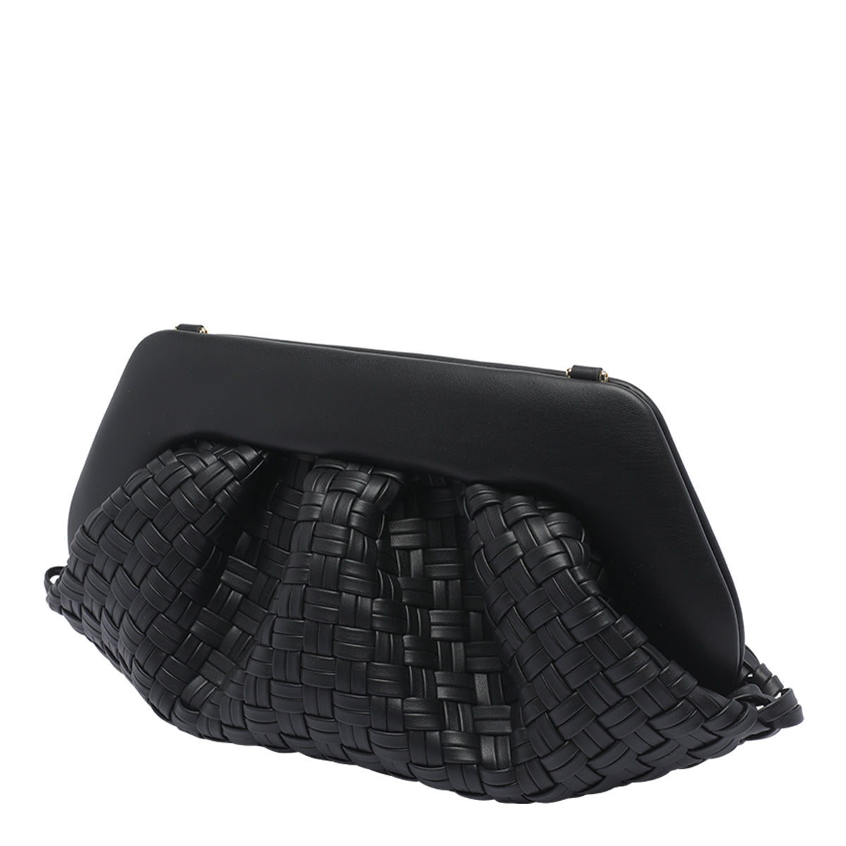 The Moire Bags Black Tia Vegan Fabric
