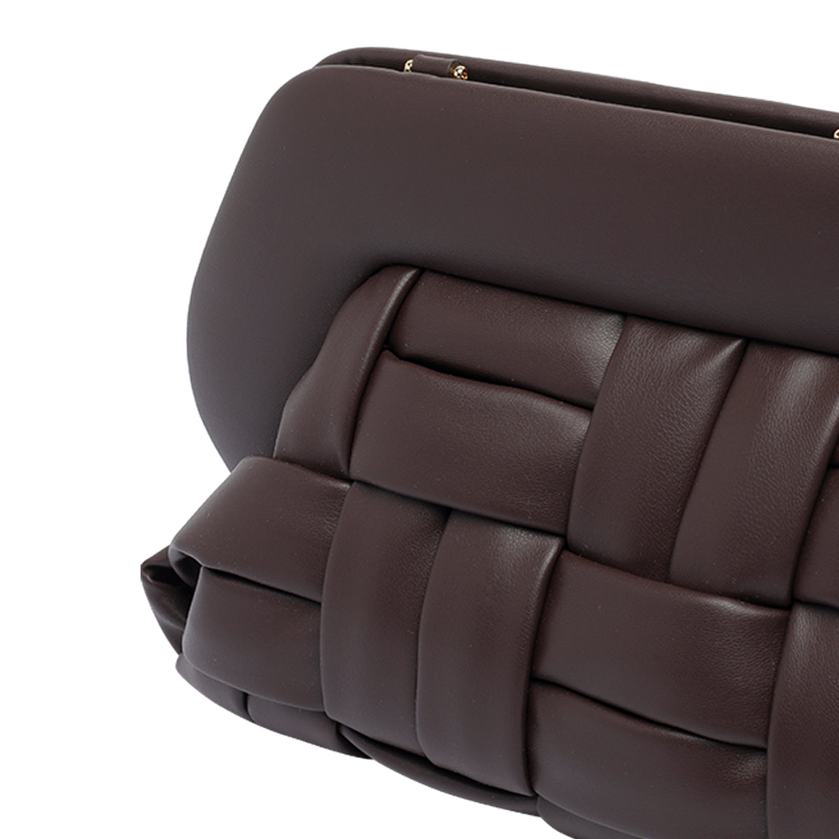 The Moire Bags Brown Tia Vegan Fabric