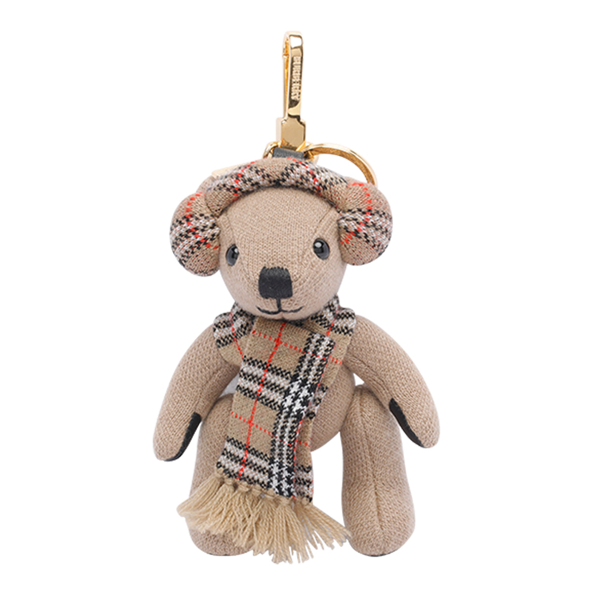 Burberry Keychains Beige Wool Cashmere