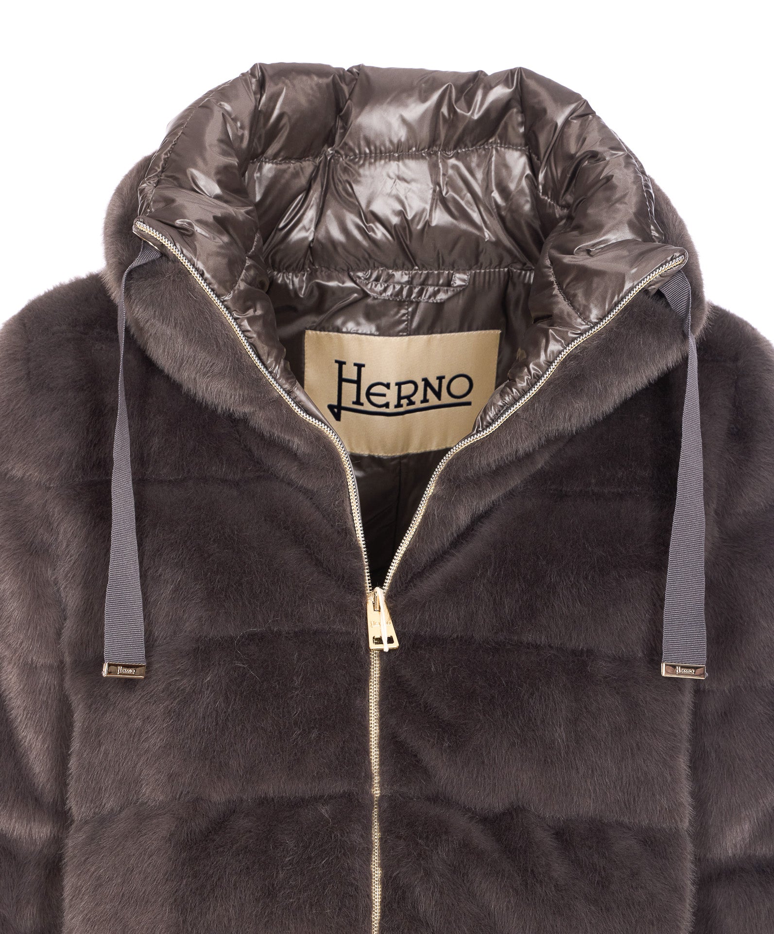 Herno Coats Grey Polyester