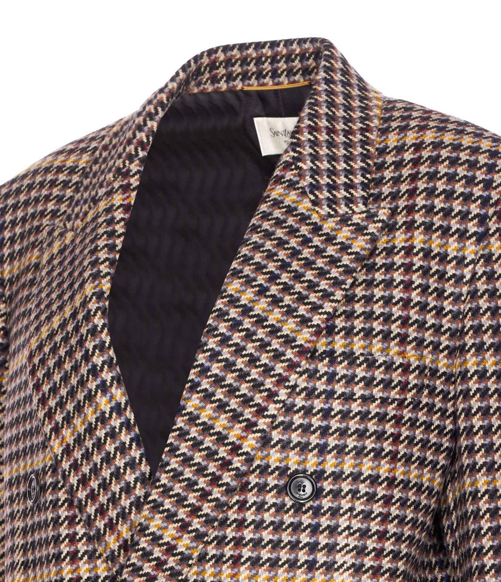 Saint Laurent Jackets Brown Silk