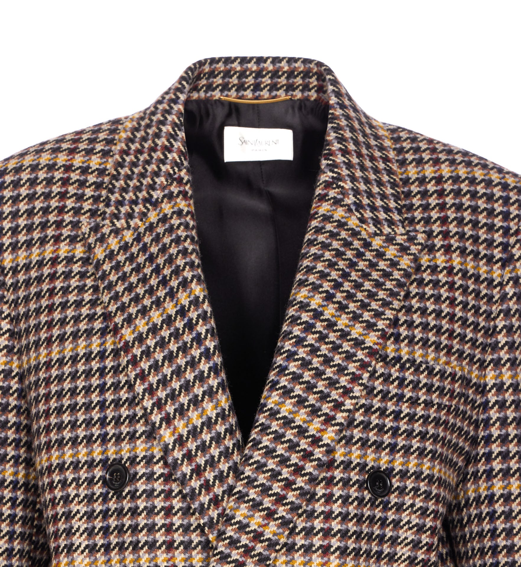 Saint Laurent Jackets Brown Silk