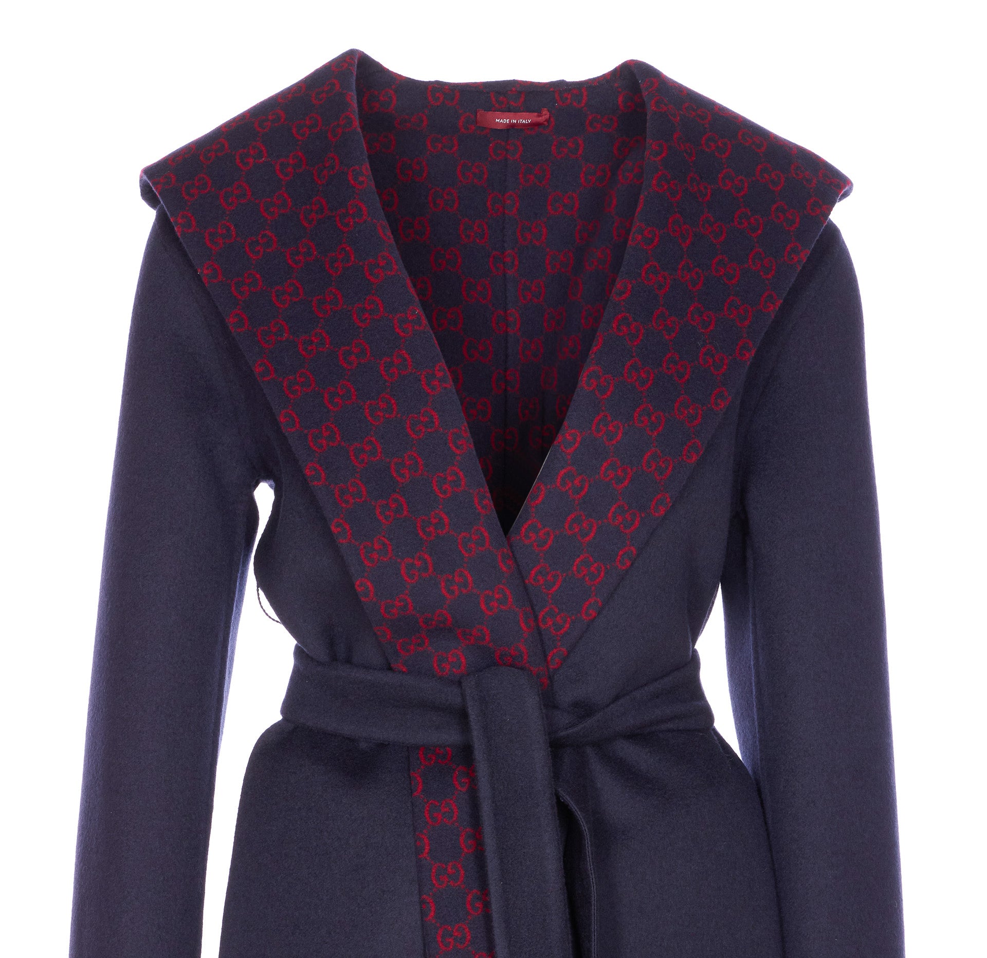 Gucci Coats Blue Wool