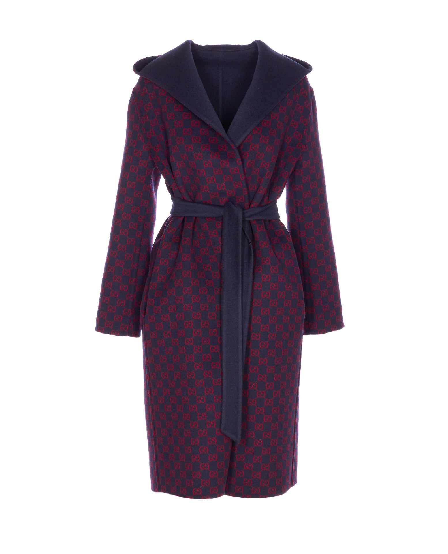 Gucci Coats Blue Wool