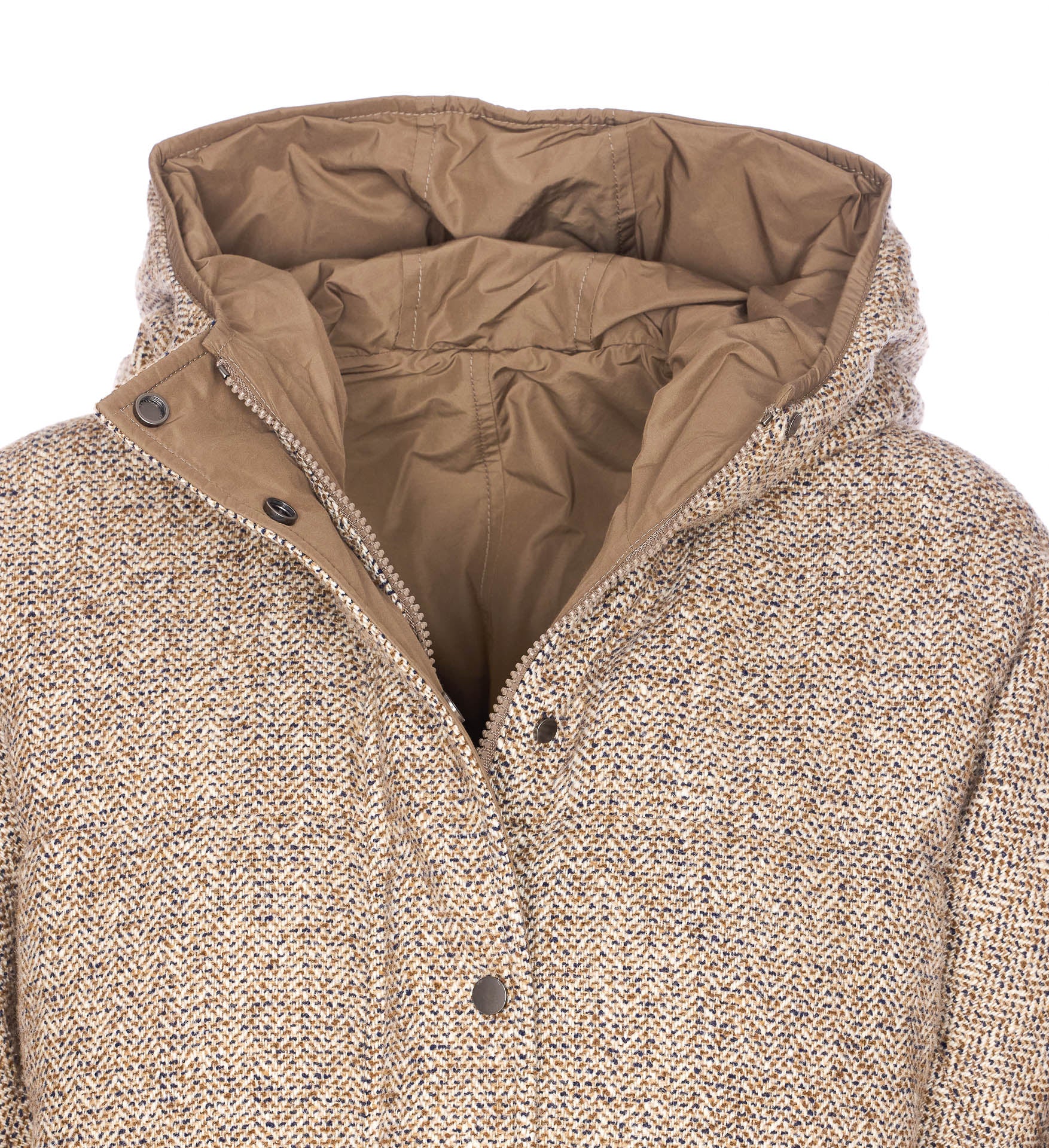 Brunello Cucinelli Coats Beige Virgin Wool