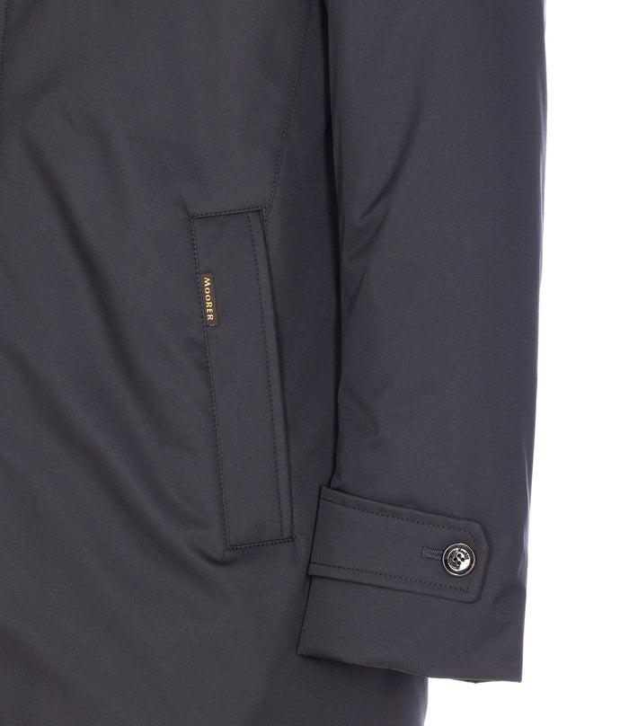 Moorer Coats Blue Polyester