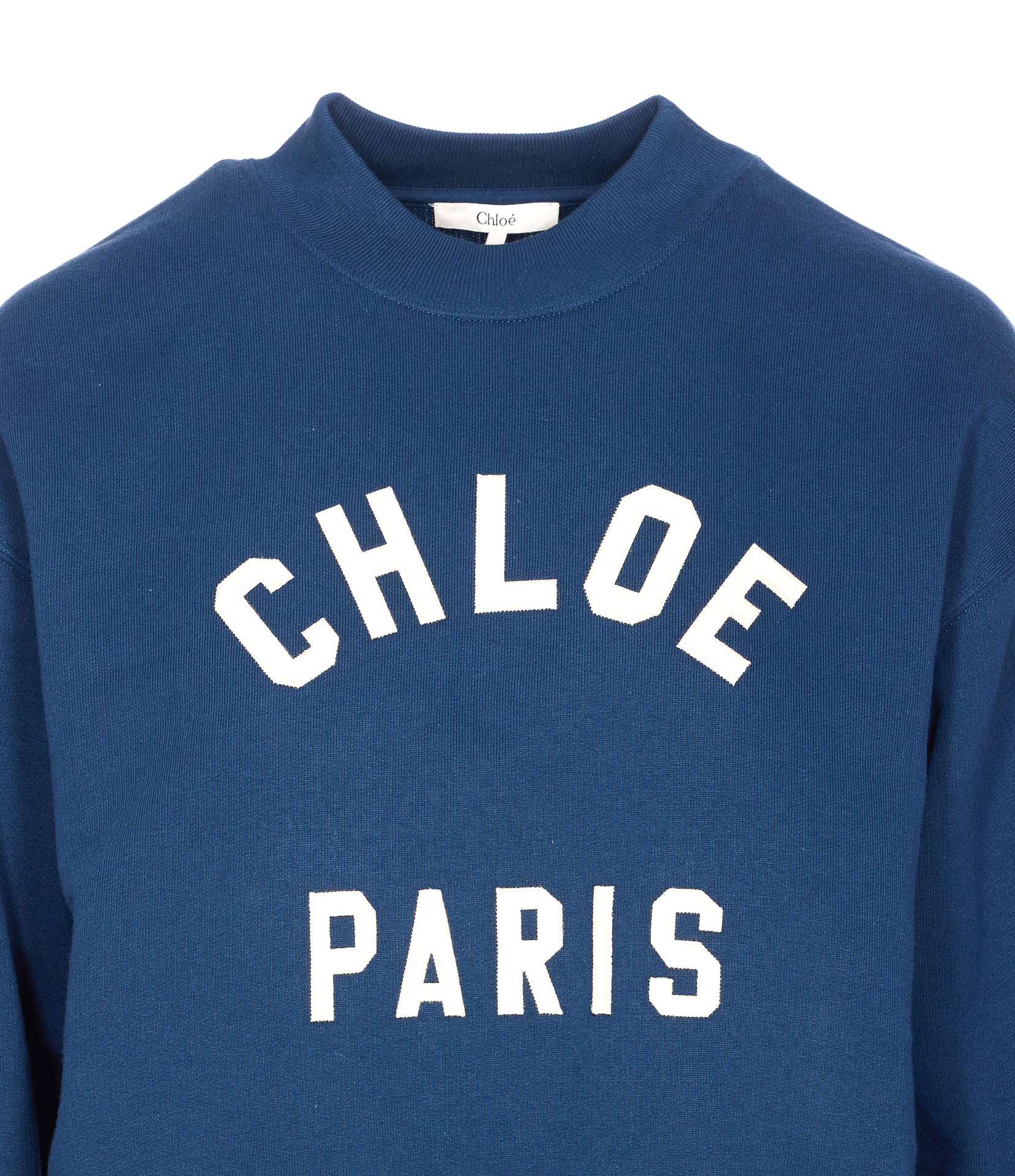 Chloè Sweaters Blue Cotton