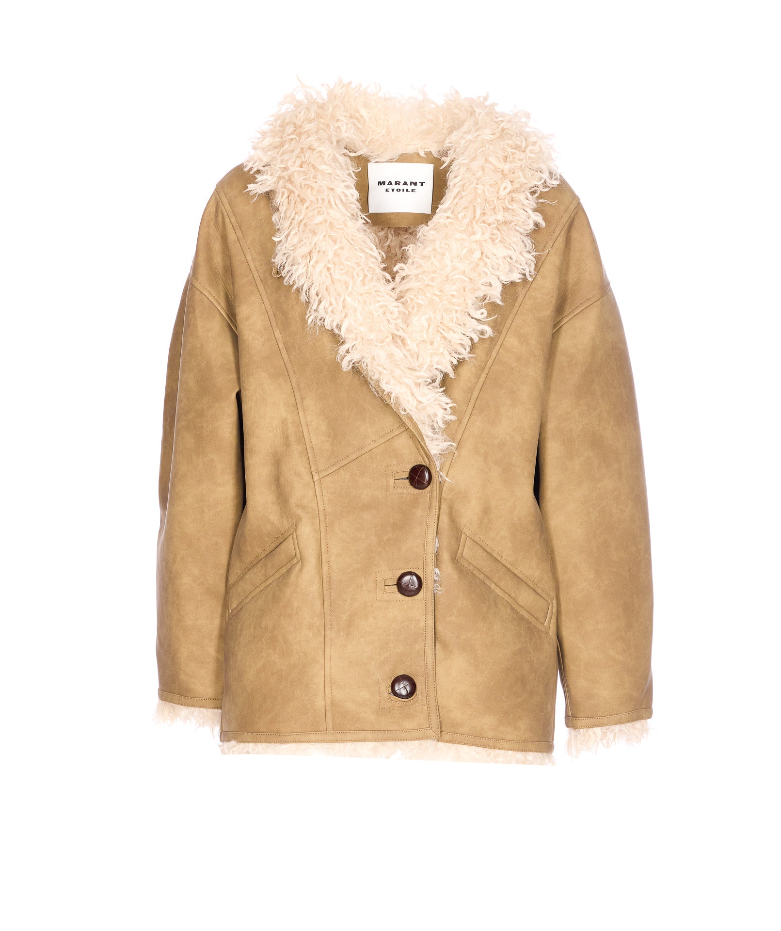 Isabel Marant Etoile Coats Beige Polyurethane