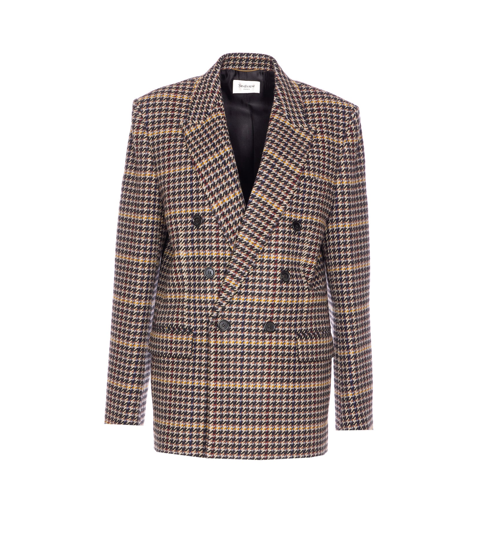 Saint Laurent Jackets Brown Silk