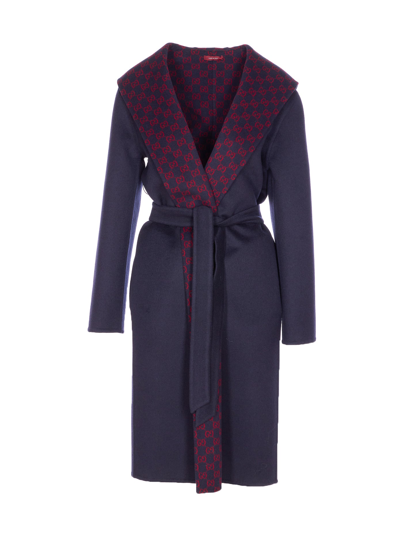 Gucci Coats Blue Wool