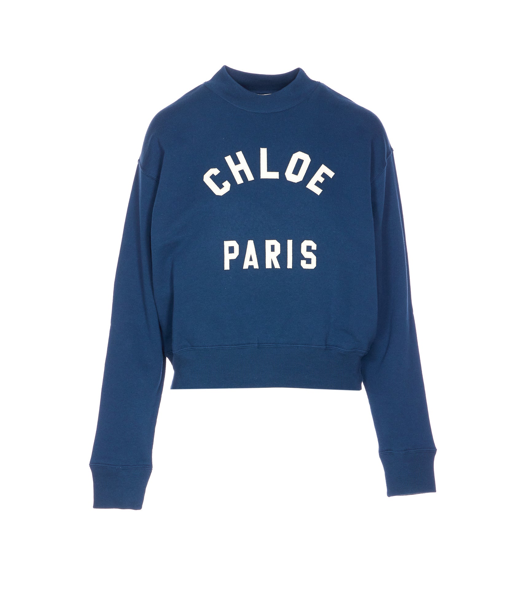 Chloè Sweaters Blue Cotton