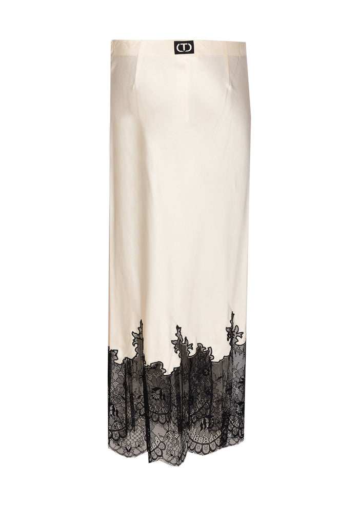 Twin-Set Skirts White Viscose