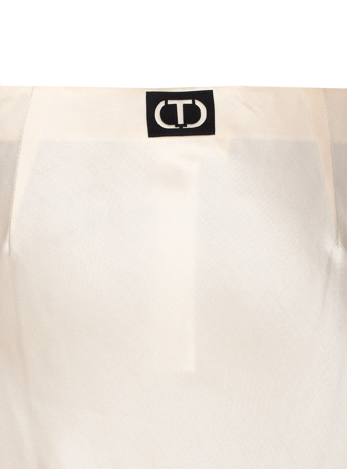 Twin-Set Skirts White Viscose