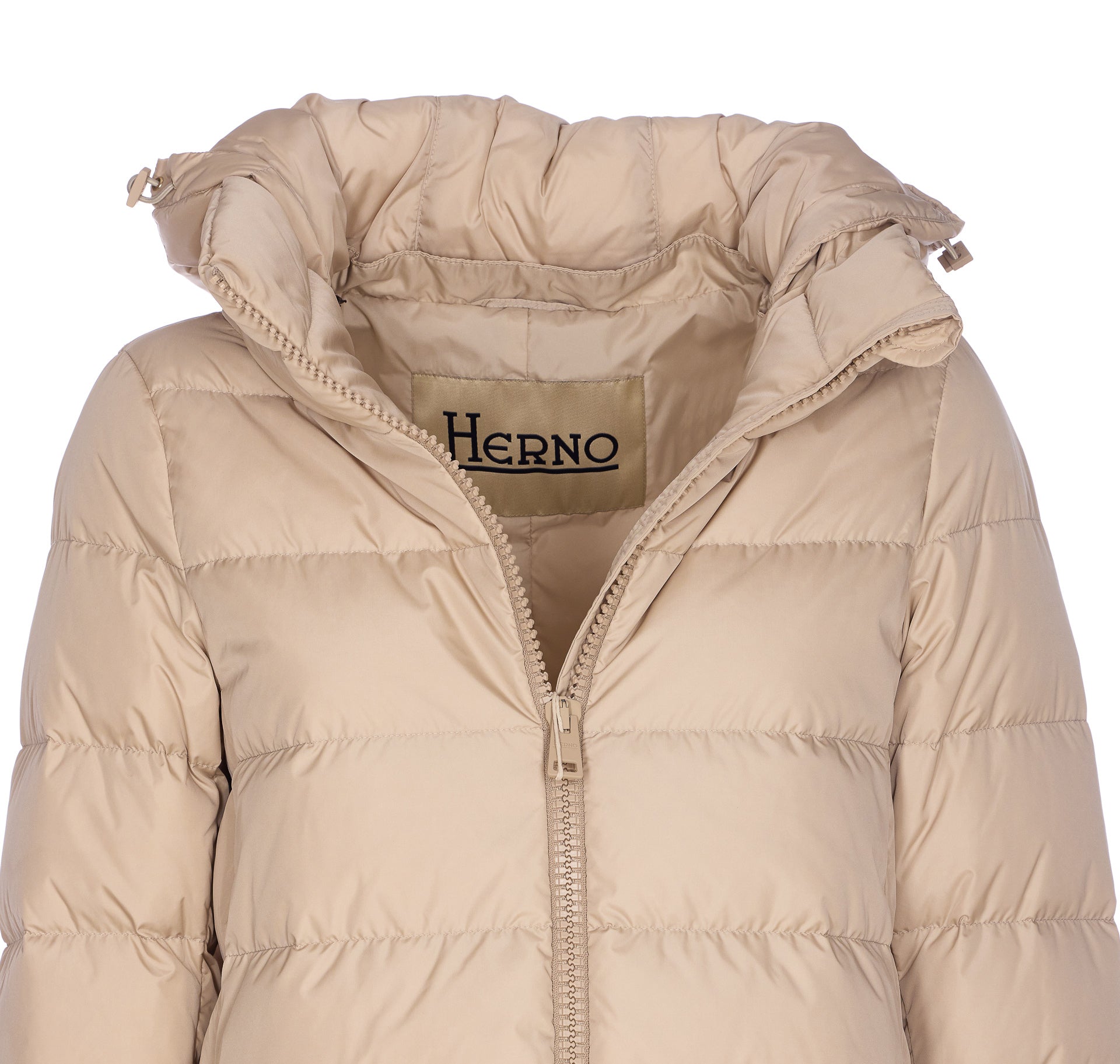 Herno Coats Beige Polyamide