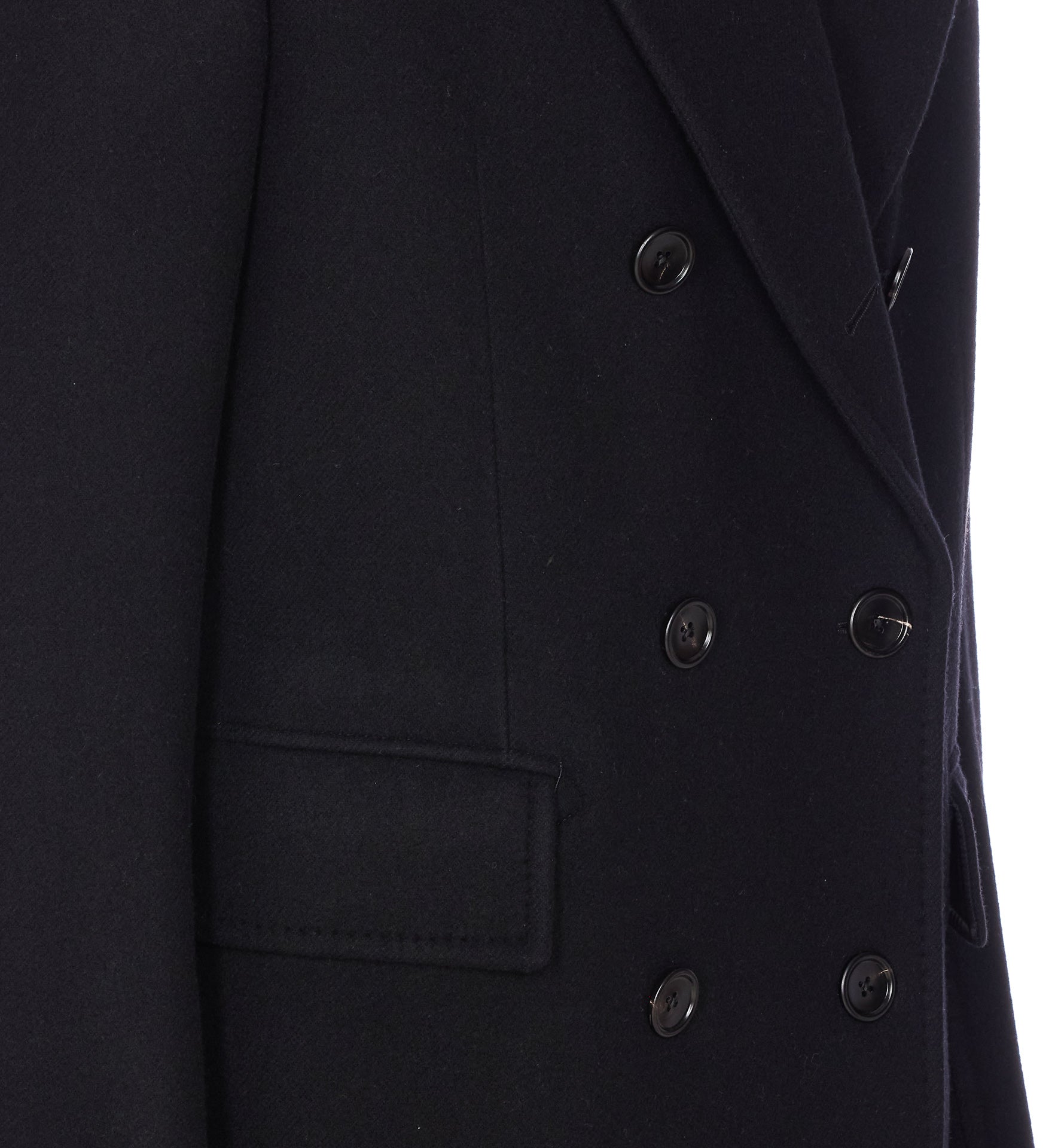 Tom Ford Coats Black Virgin Wool