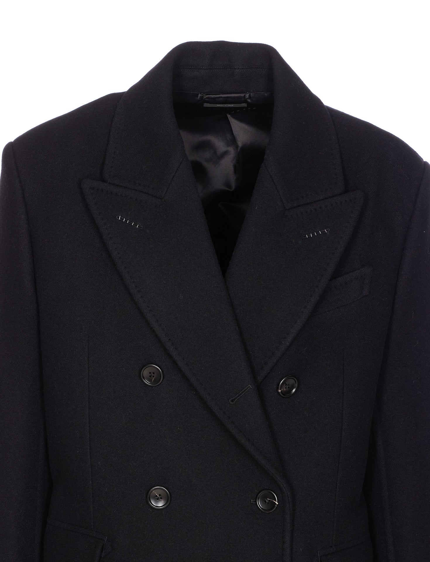 Tom Ford Coats Black Virgin Wool
