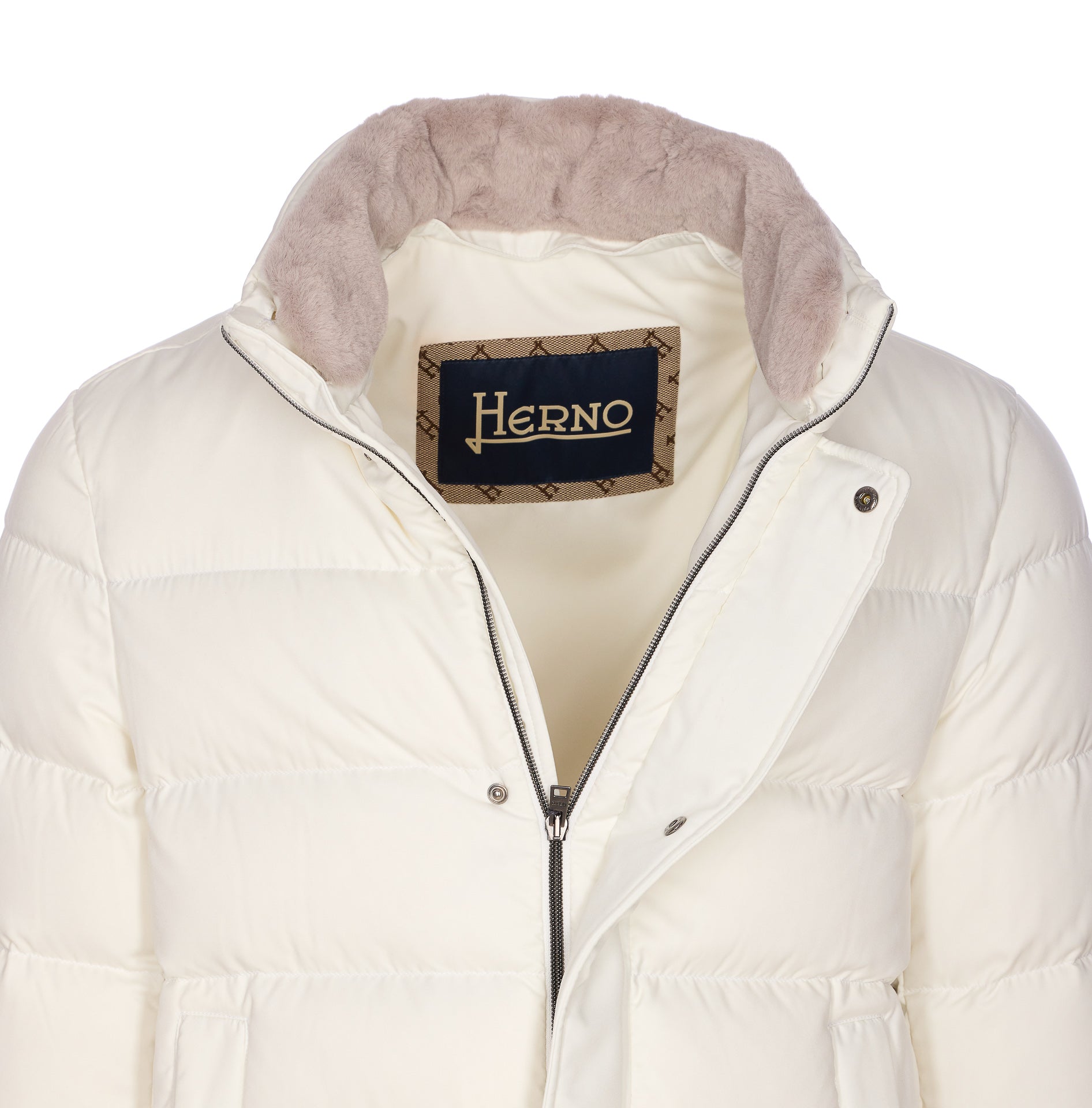 Herno Coats White Polyester