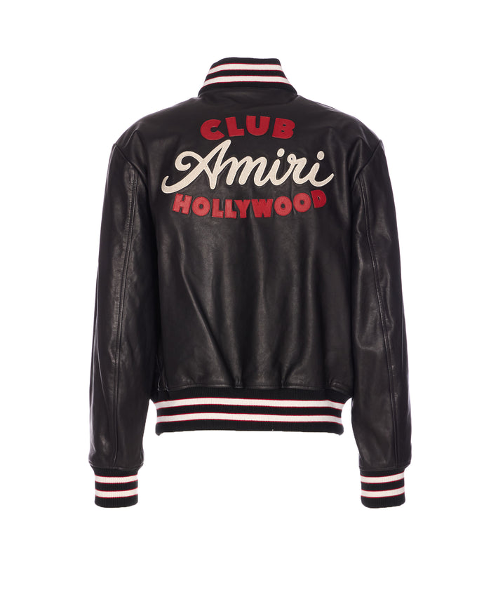 Amiri Jackets Blue Leather
