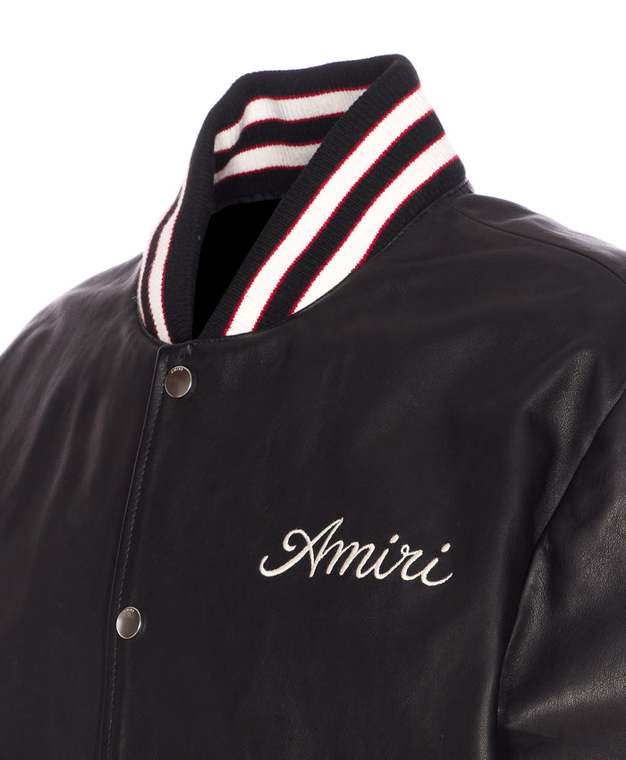 Amiri Jackets Blue Leather