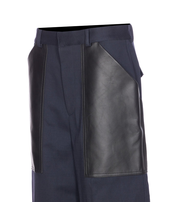 Bottega Veneta Trousers Blue Cotton