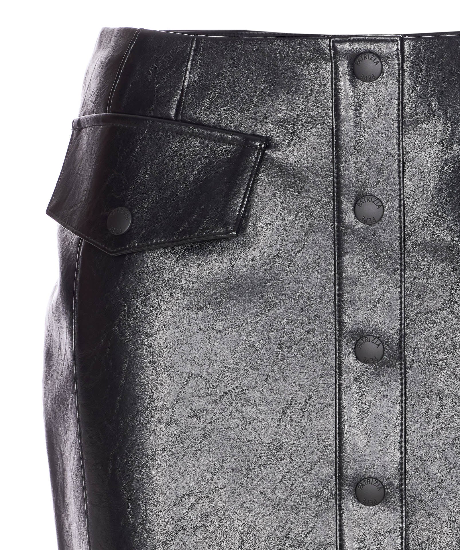 Patrizia Pepe Skirts Black Polyurethane
