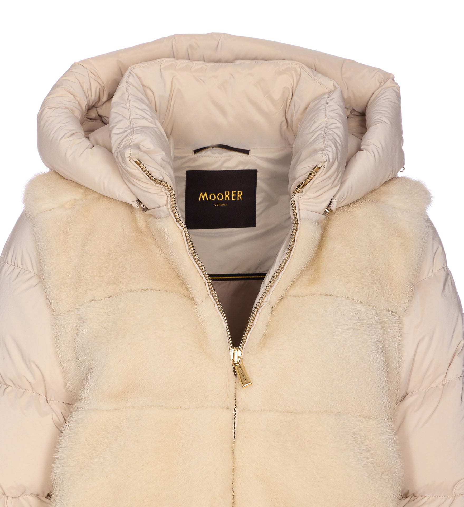 Moorer Coats White Mink