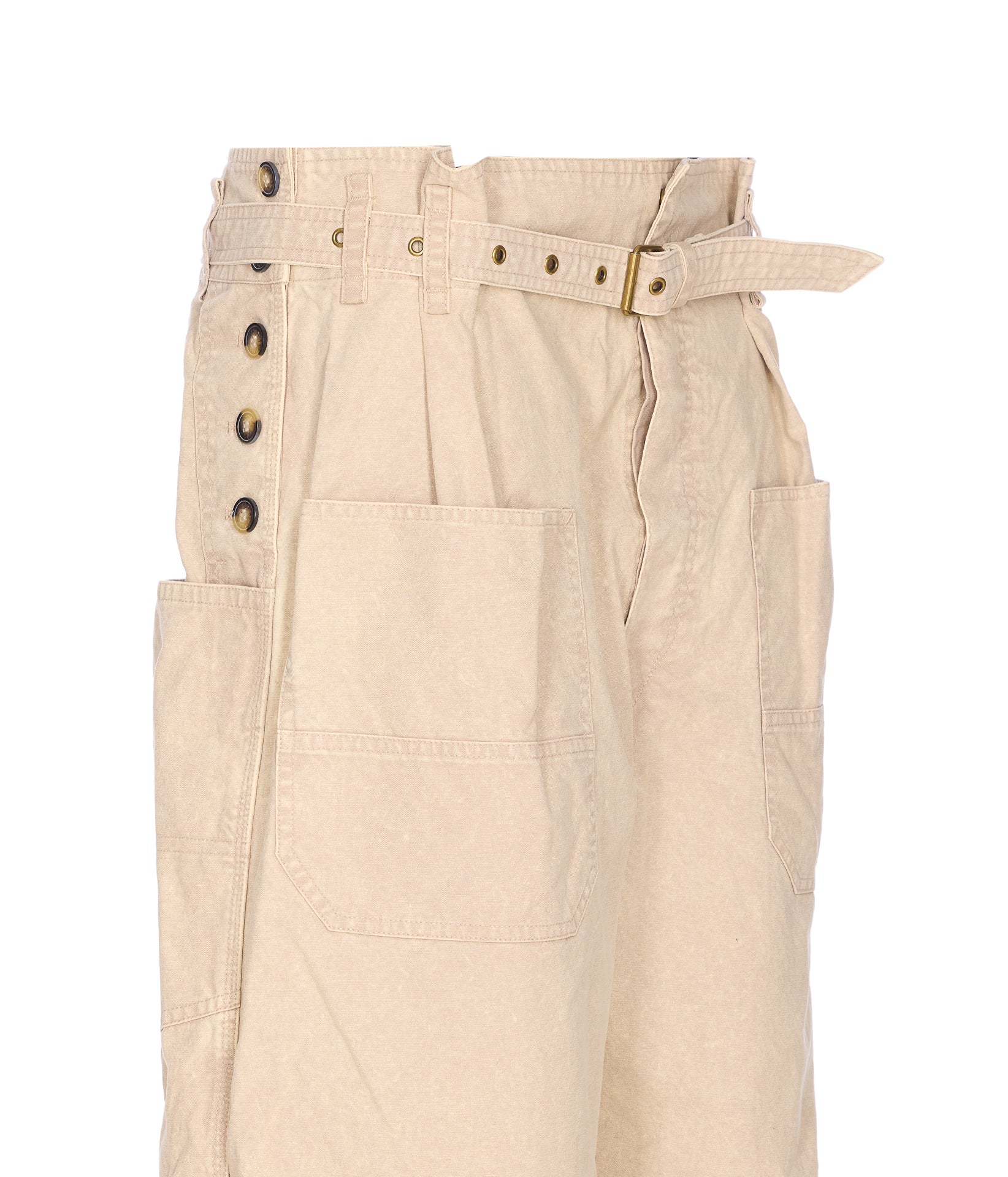 Isabel Marant Etoile Trousers Beige Cotton