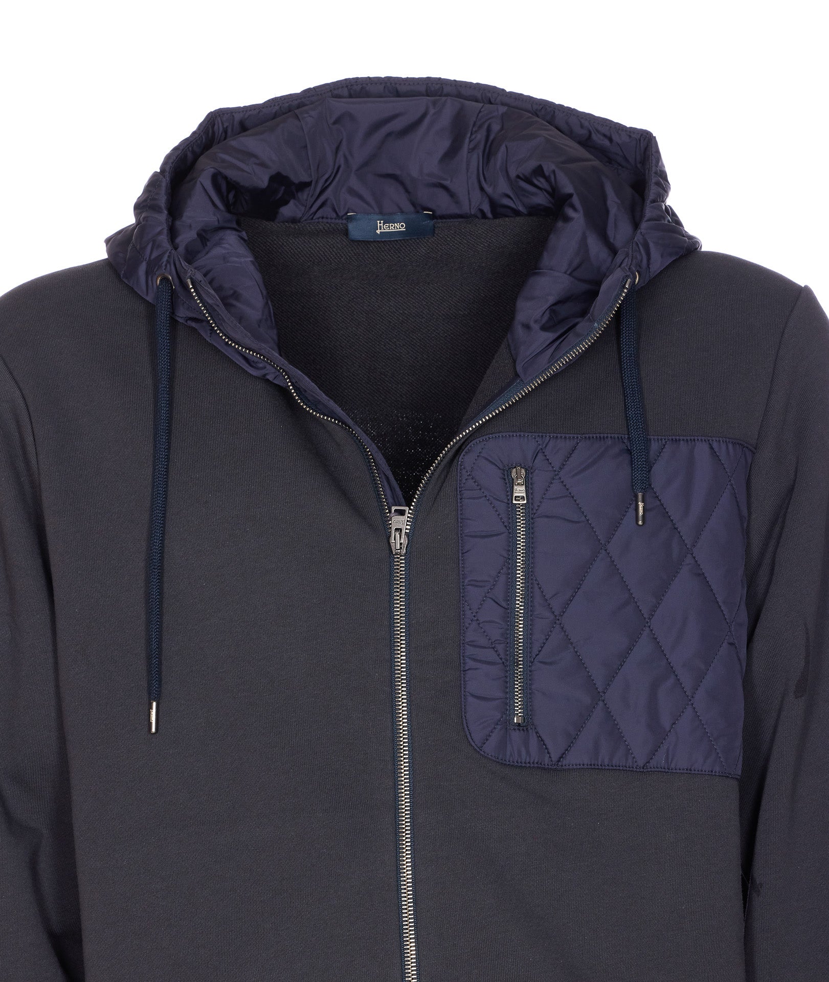 Herno Sweaters Blue Cotton