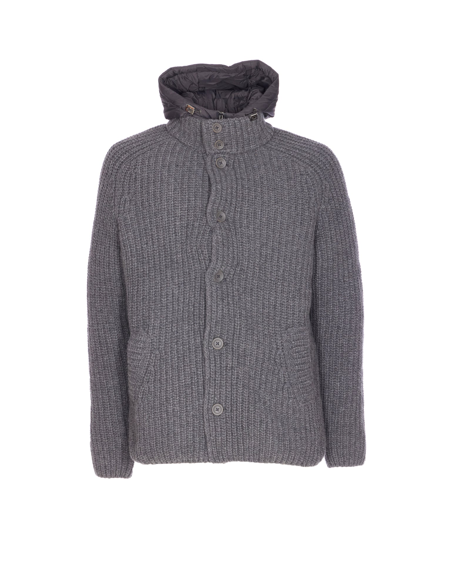 Herno Coats Grey Virgin Wool