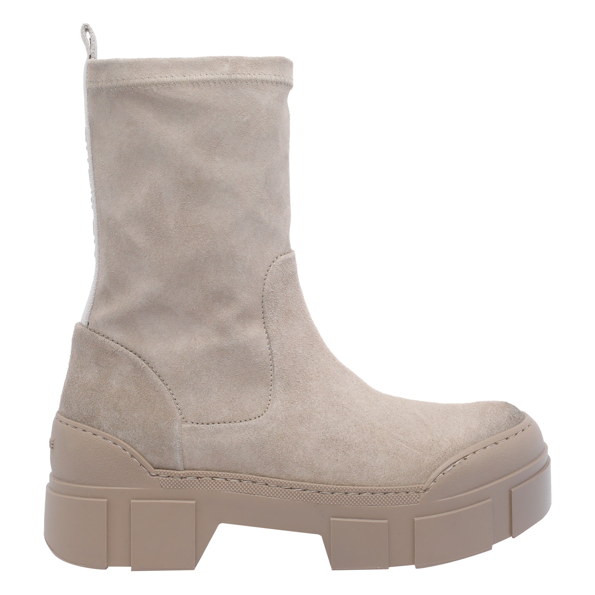 Vic Matie Boots Beige Suede Leather/ Rubber Sole