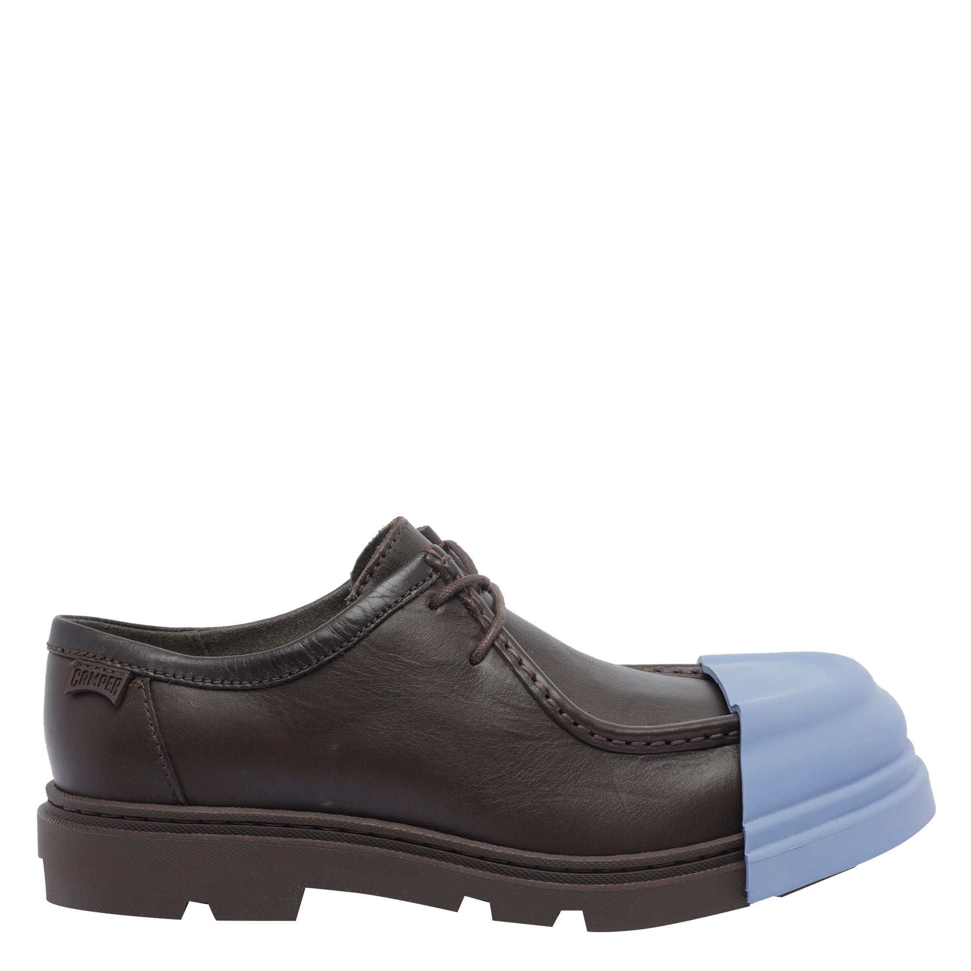 Camper Flat Shoes Brown Calf Leather/rubber Sole