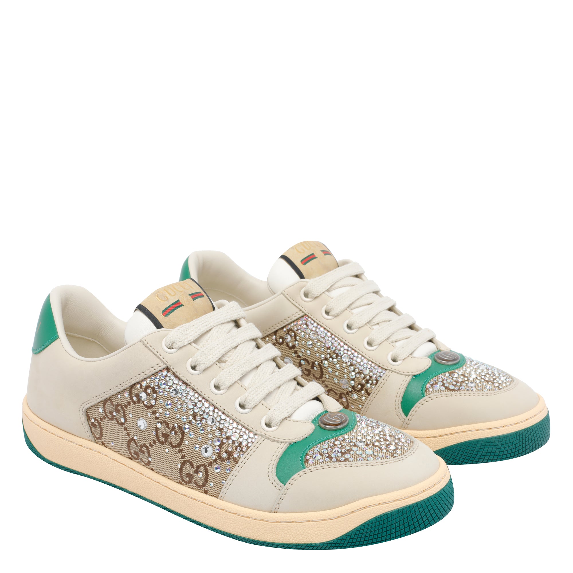 Gucci Sneakers Beige Calf Leather/rubber Sole