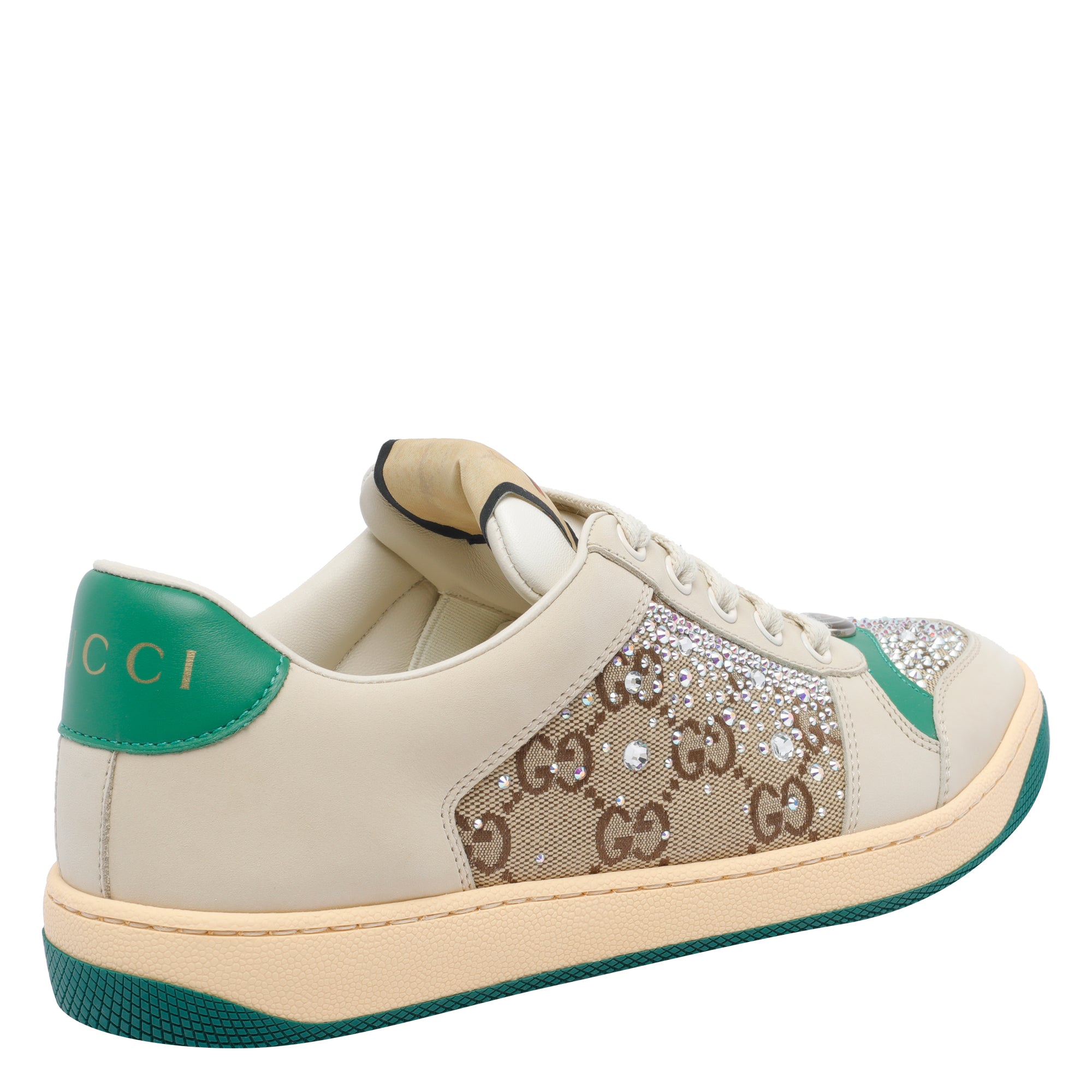 Gucci Sneakers Beige Calf Leather/rubber Sole