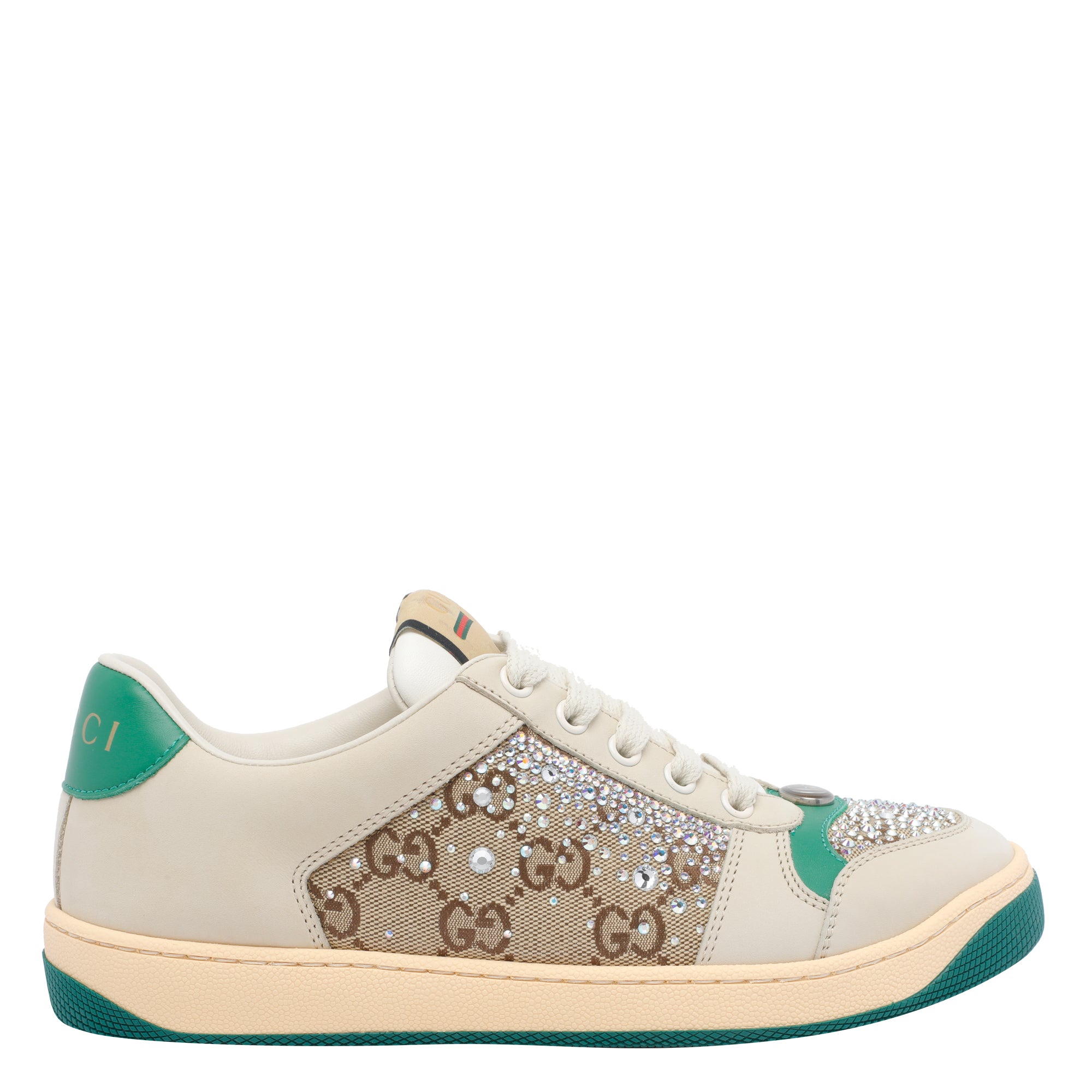 Gucci Sneakers Beige Calf Leather/rubber Sole