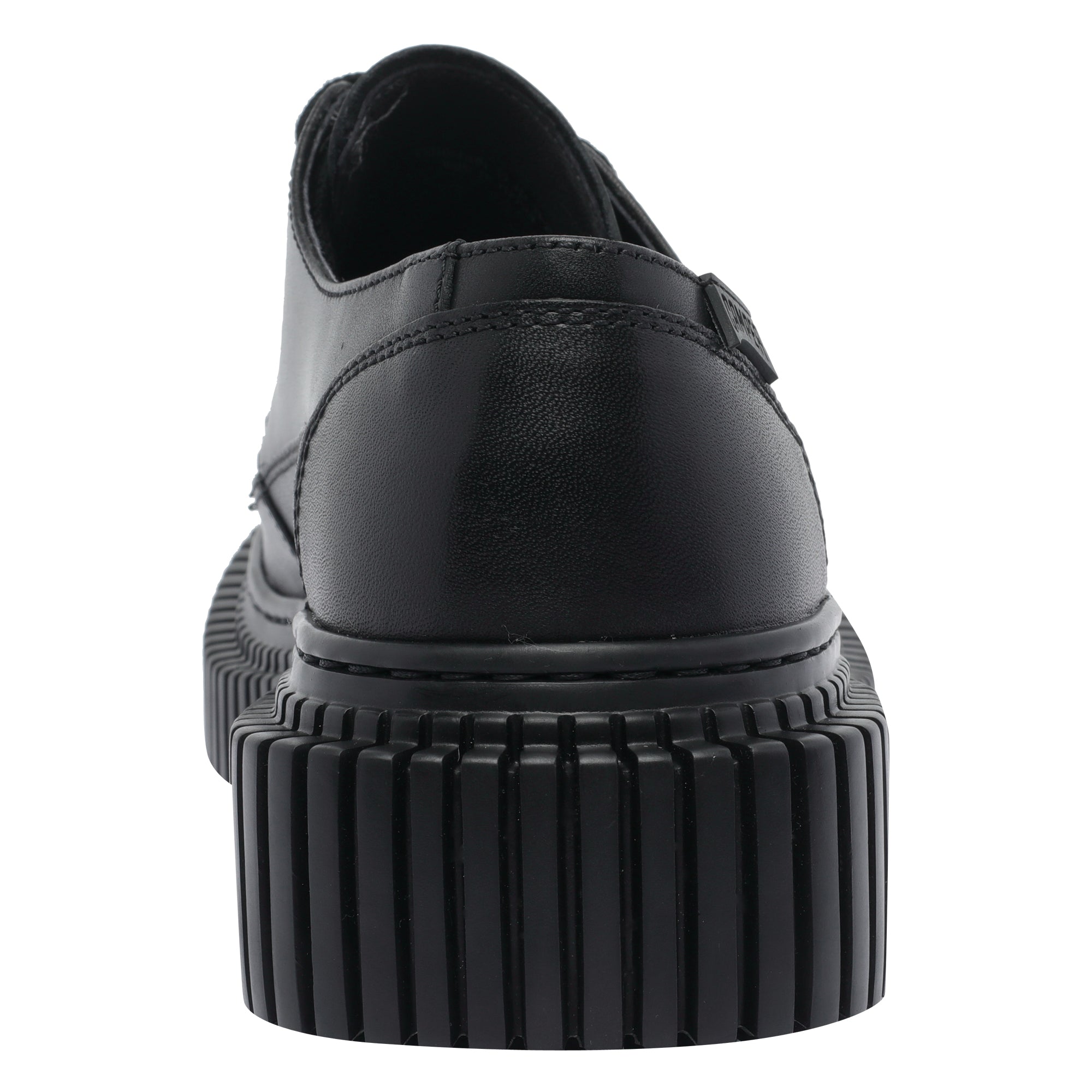 Camper Flat Shoes Black Calf Leather/rubber Sole