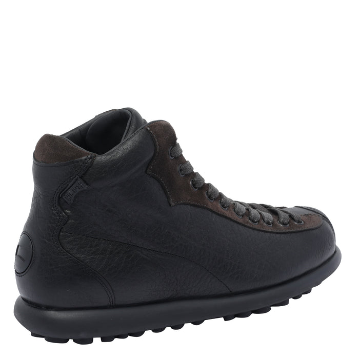 Camper Boots Black Calf Leather/rubber Sole